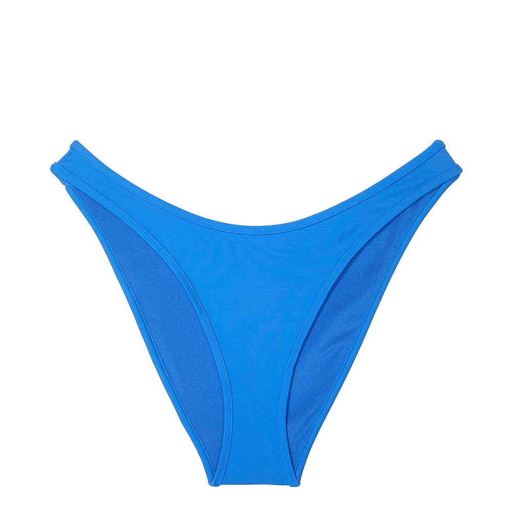 Pink X Frankie’s Bikinis Blue Women's Swim Bottom NWT